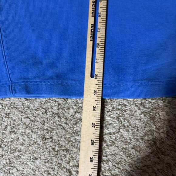 Tommy Bahama Sweater Womens Medium Blue Quarter Zip Pullover Stretch Marlin Logo - Picture 9 of 9